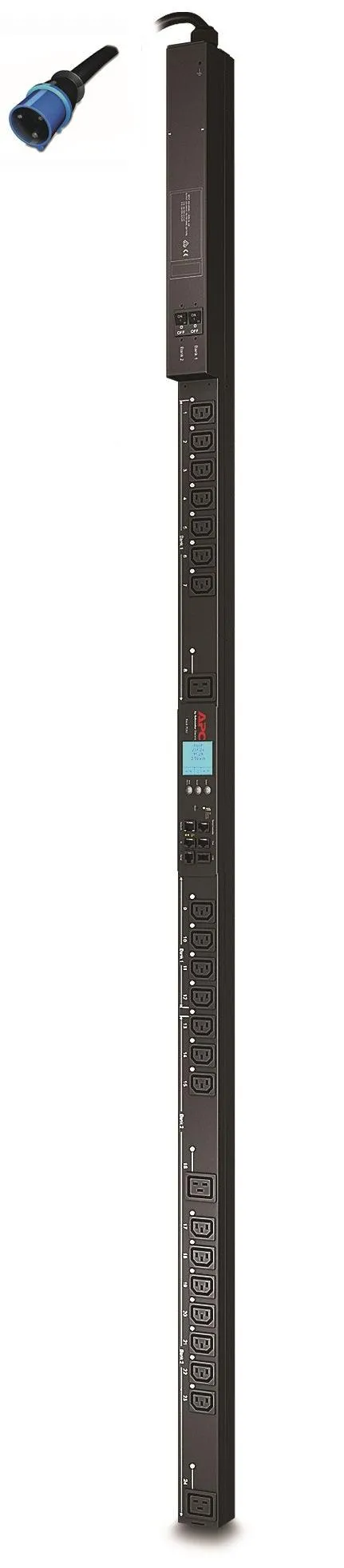 APC Rack PDU 2G | Switched Plus | ZeroU | 32A | 230V | (21) C13 & (3) C19 (AP8653)