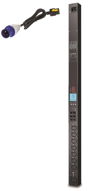 APC Rack PDU 2G | Switched | ZeroU | 16A | 230V | (7) C13 & (1) C19 | IEC309 Cord (AP8958EU3)