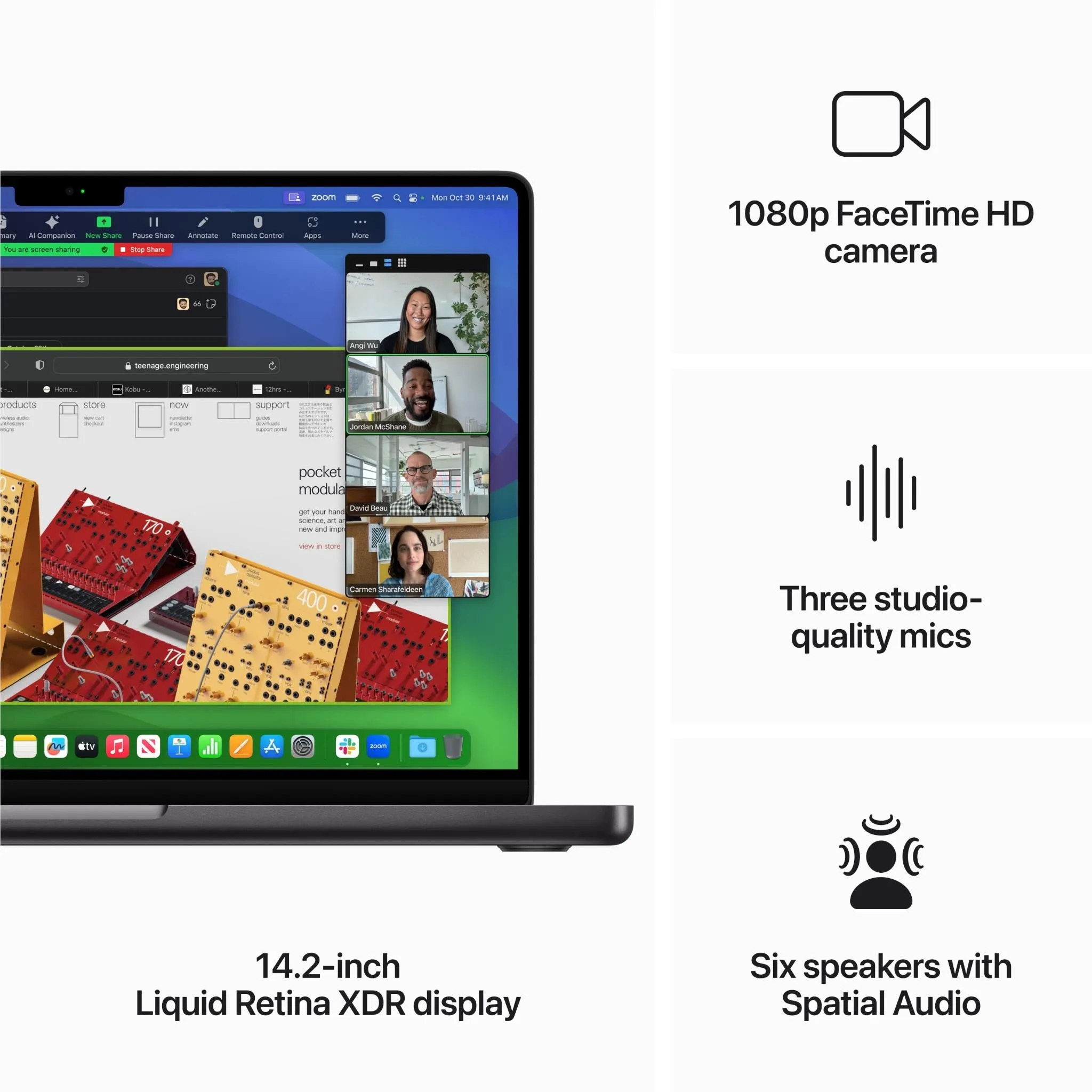 Apple MacBook Pro 14-inch with M3 Pro Chip, 512GB SSD (Space Black)[2023]