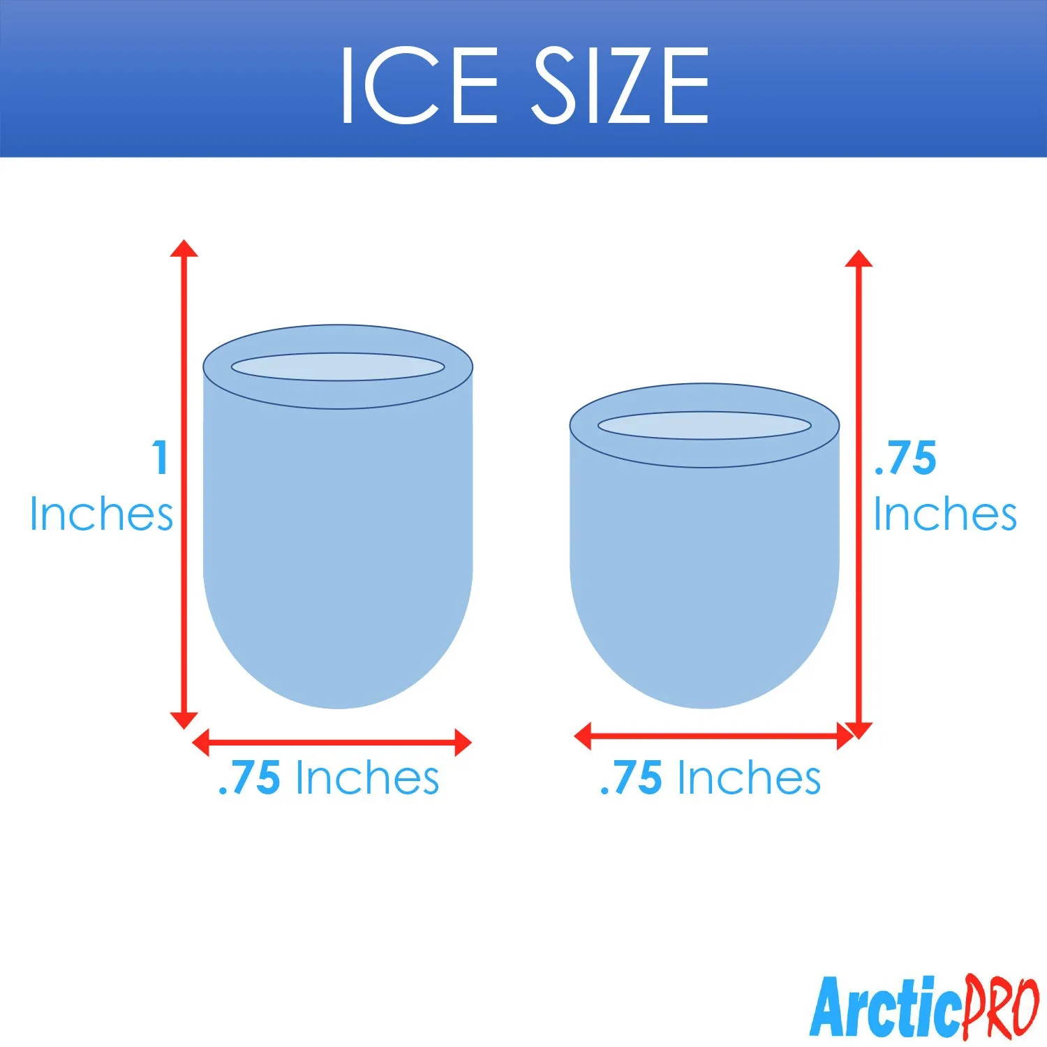 Arctic-Pro Portable Digital Quick Ice Maker Machine, Silver, Makes 2 Ice Sizes