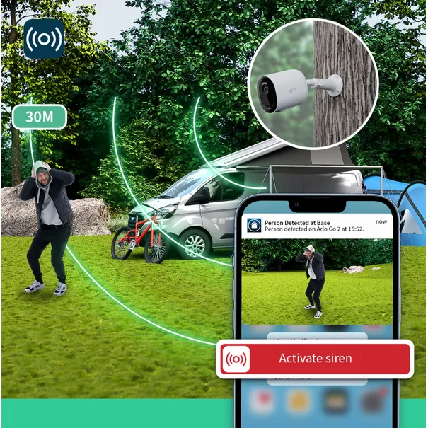 Arlo Go 2 1080P Wireless Security Camera - White | VML2030100EUS