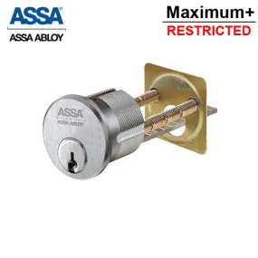 ASSA - Maximum  Restricted - Rim Cylinder - 1-1/8" - 626 - Satin Chrome