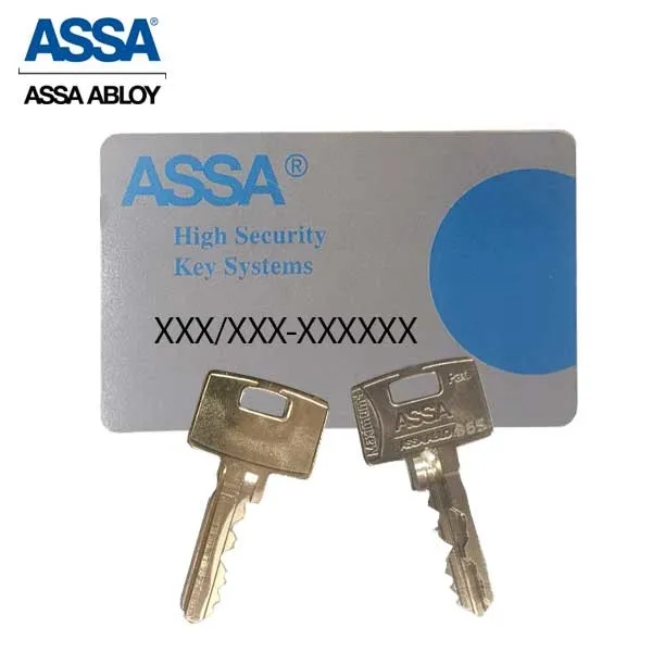 ASSA - Maximum  Restricted - Rim Cylinder - 1-1/8" - 626 - Satin Chrome