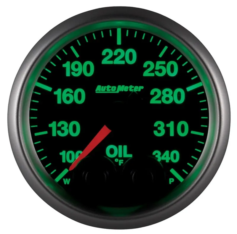 Auto Meter Elite Series Oil Temperature Gauge - 2-1/16"