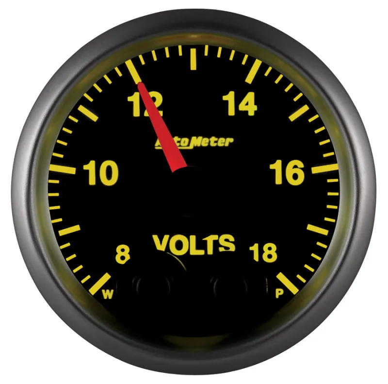 Auto Meter Elite Series Voltmeter Gauge - 2-1/16"