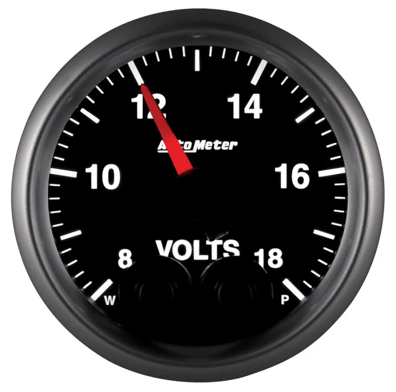 Auto Meter Elite Series Voltmeter Gauge - 2-1/16"