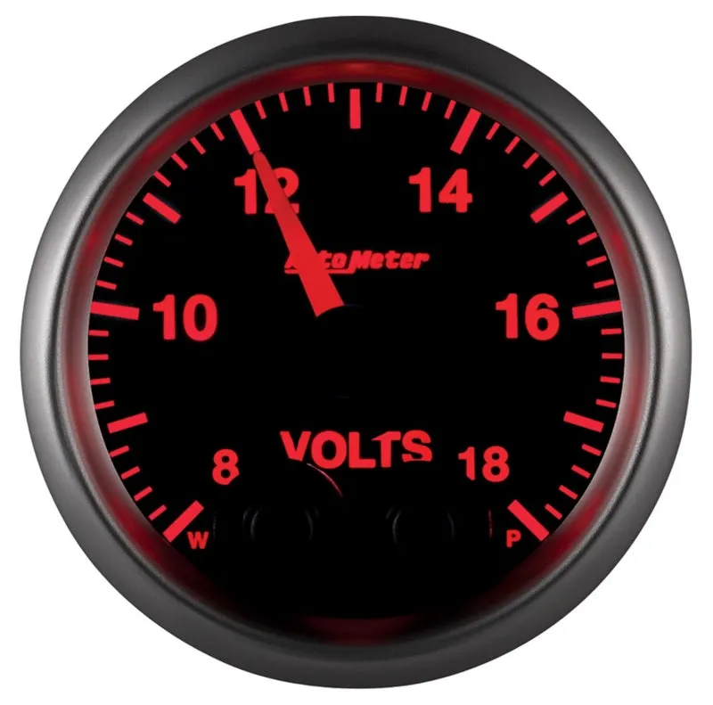 Auto Meter Elite Series Voltmeter Gauge - 2-1/16"