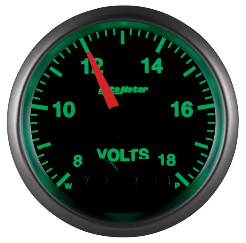 Auto Meter Elite Series Voltmeter Gauge - 2-1/16"