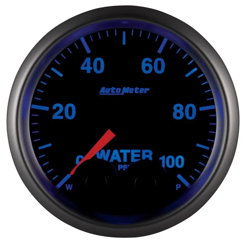 Auto Meter Elite Series Water Pressure Gauge - 2-1/16"