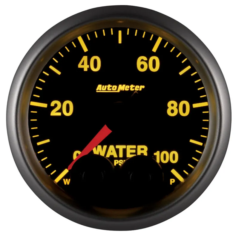 Auto Meter Elite Series Water Pressure Gauge - 2-1/16"