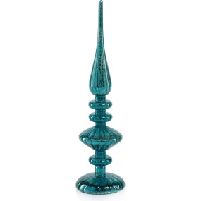 Azenor Blue LED Tabletop Finials, Set of 2