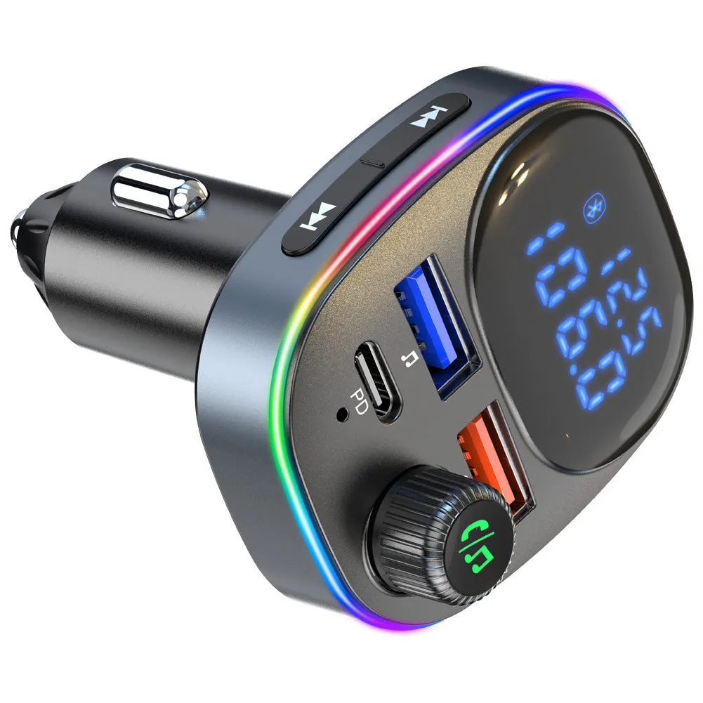 Bc82 Bluetooth 5.0 Car Kit Handsfree Fm Transmitter Receiver Dual