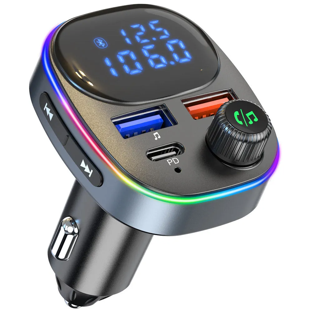 Bc82 Bluetooth 5.0 Car Kit Handsfree Fm Transmitter Receiver Dual
