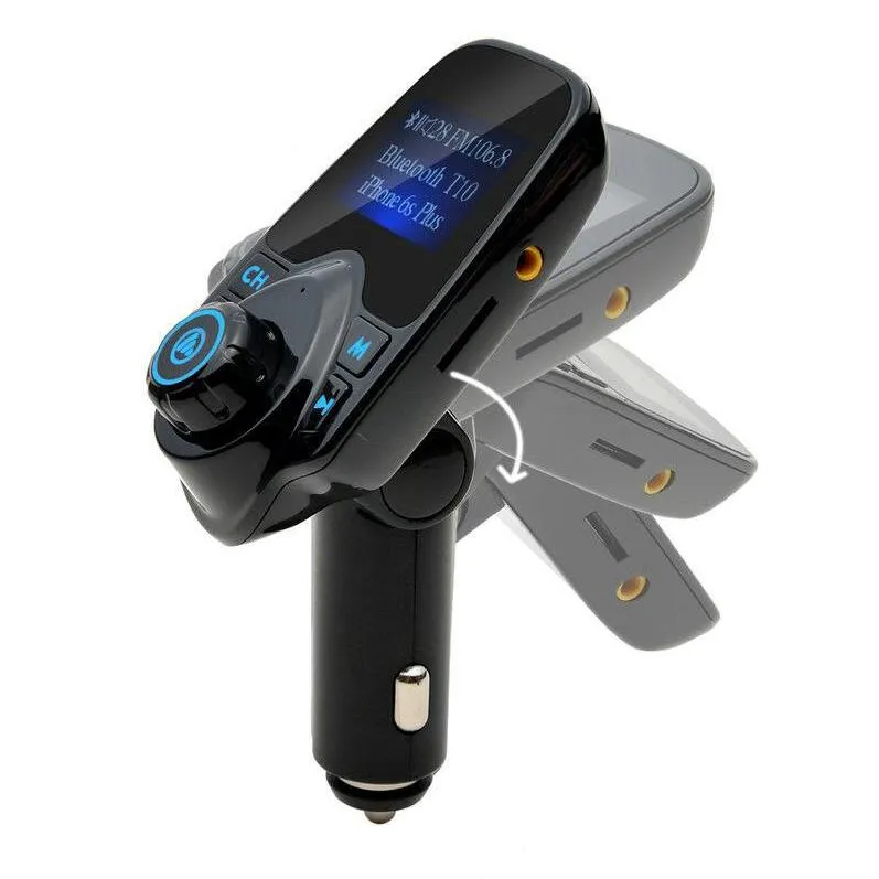 Bluetooth Handsfree In Car Kit FM Transmitter MP3 Player 2 USB Charger