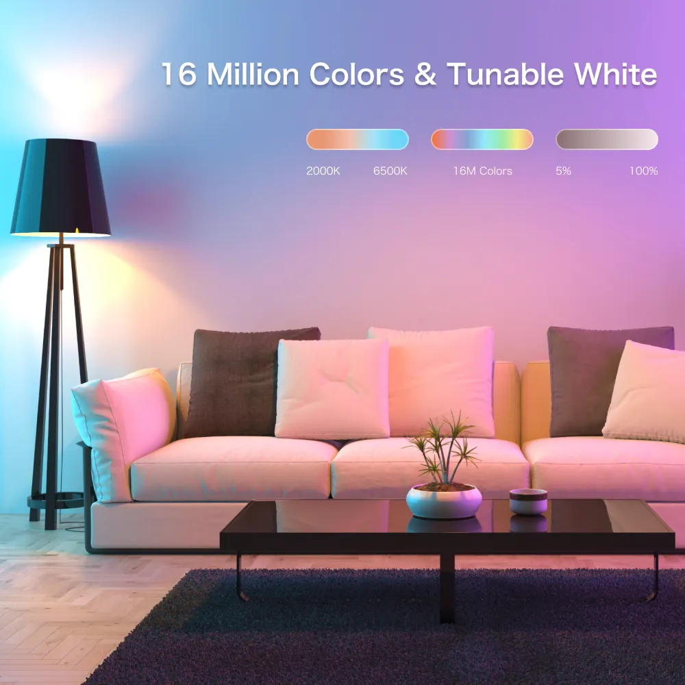 Bluetooth Mesh Color A19/E26 8 Packs