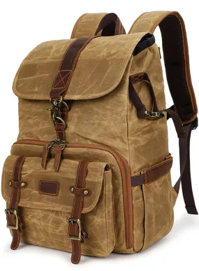 Camera Backpack Canvas Photography Tripod Bag