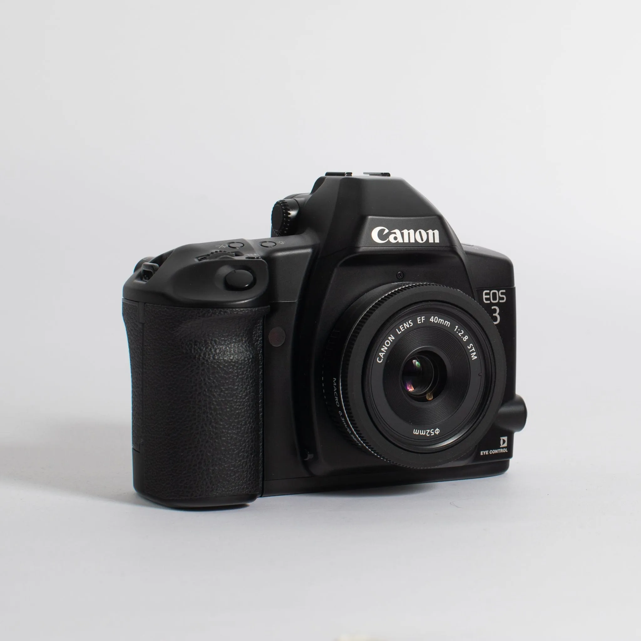 Canon EOS-3 with 40mm f2.8 Canon Pancake Lens