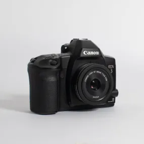 Canon EOS-3 with 40mm f2.8 Canon Pancake Lens