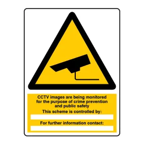 CCTV Images Are Being Monitored Sign