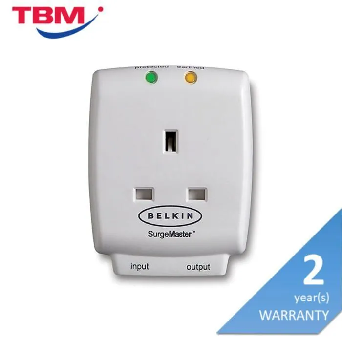 [CLEARANCE] Belkin F9H110VSACW Mastercube 1 Way Surge W Tel Protection