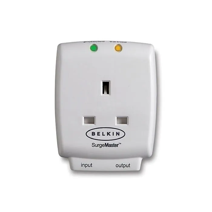 [CLEARANCE] Belkin F9H110VSACW Mastercube 1 Way Surge W Tel Protection