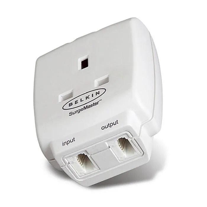 [CLEARANCE] Belkin F9H110VSACW Mastercube 1 Way Surge W Tel Protection