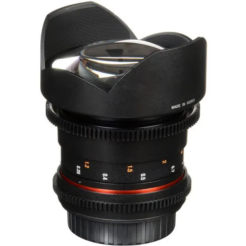 [CLEARANCE] Samyang Manual Focus 14mm T3.1 VDSLR II Cine Lens Suitable for Canon EF DSLR Camera SYDS14M-C