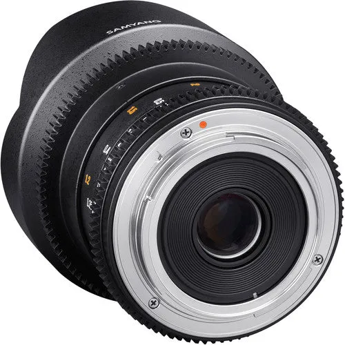 [CLEARANCE] Samyang Manual Focus 14mm T3.1 VDSLR II Cine Lens Suitable for Canon EF DSLR Camera SYDS14M-C