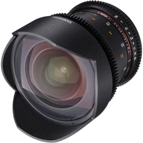 [CLEARANCE] Samyang Manual Focus 14mm T3.1 VDSLR II Cine Lens Suitable for Canon EF DSLR Camera SYDS14M-C