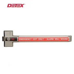 Detex - DTX-ECL-230X - Exit Control Lock - Single Point Alarmed Dead Bolt - Battery Alarmed - 9VDC