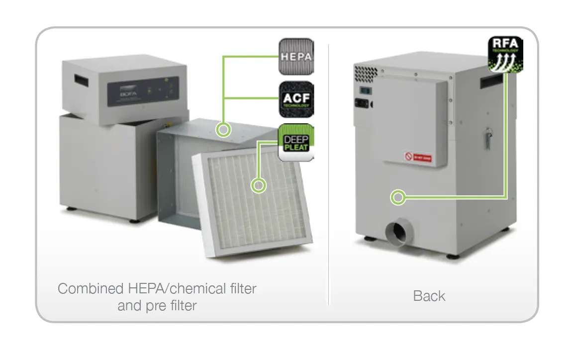 Donaldson BOFA AD350 Fume Extractor | Base Unit or VOC Alert