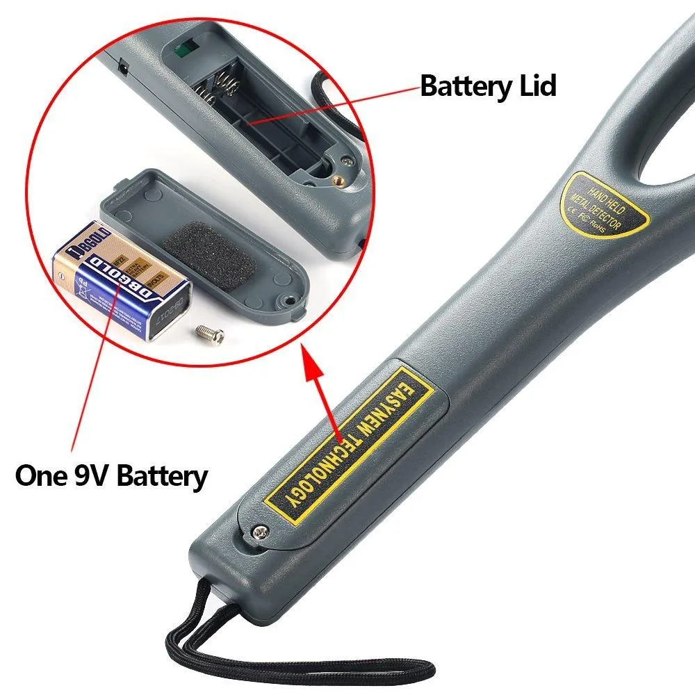 Dostyle Hand Held Metal Detectors, Portable Light-weight Security Scanner Wand with Adjustable Sensitivity