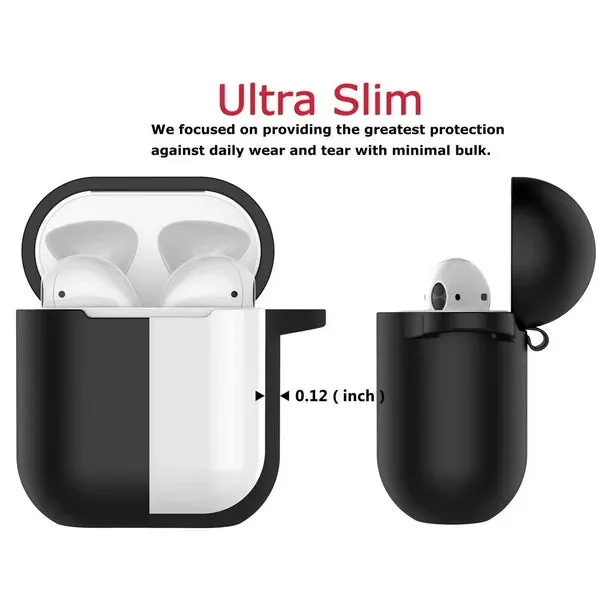 Entronix Apple AirPods 1st/2nd Gen Case - Liquid Silicone Cover,
