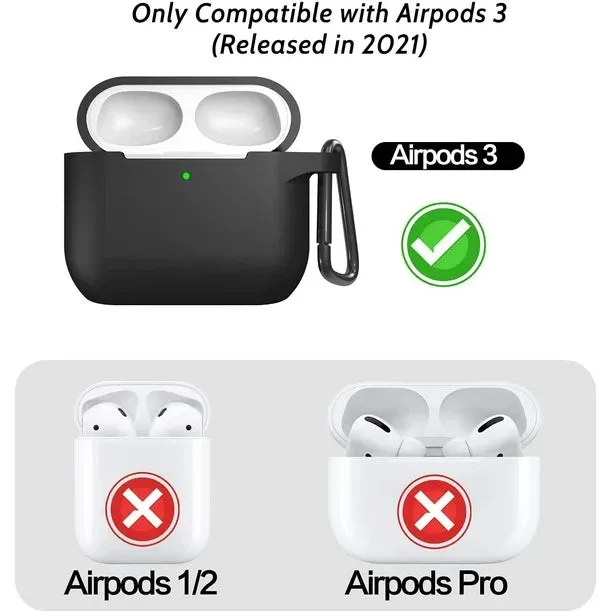 Entronix Apple AirPods 3rd Gen Case - Liquid Silicone Cover,