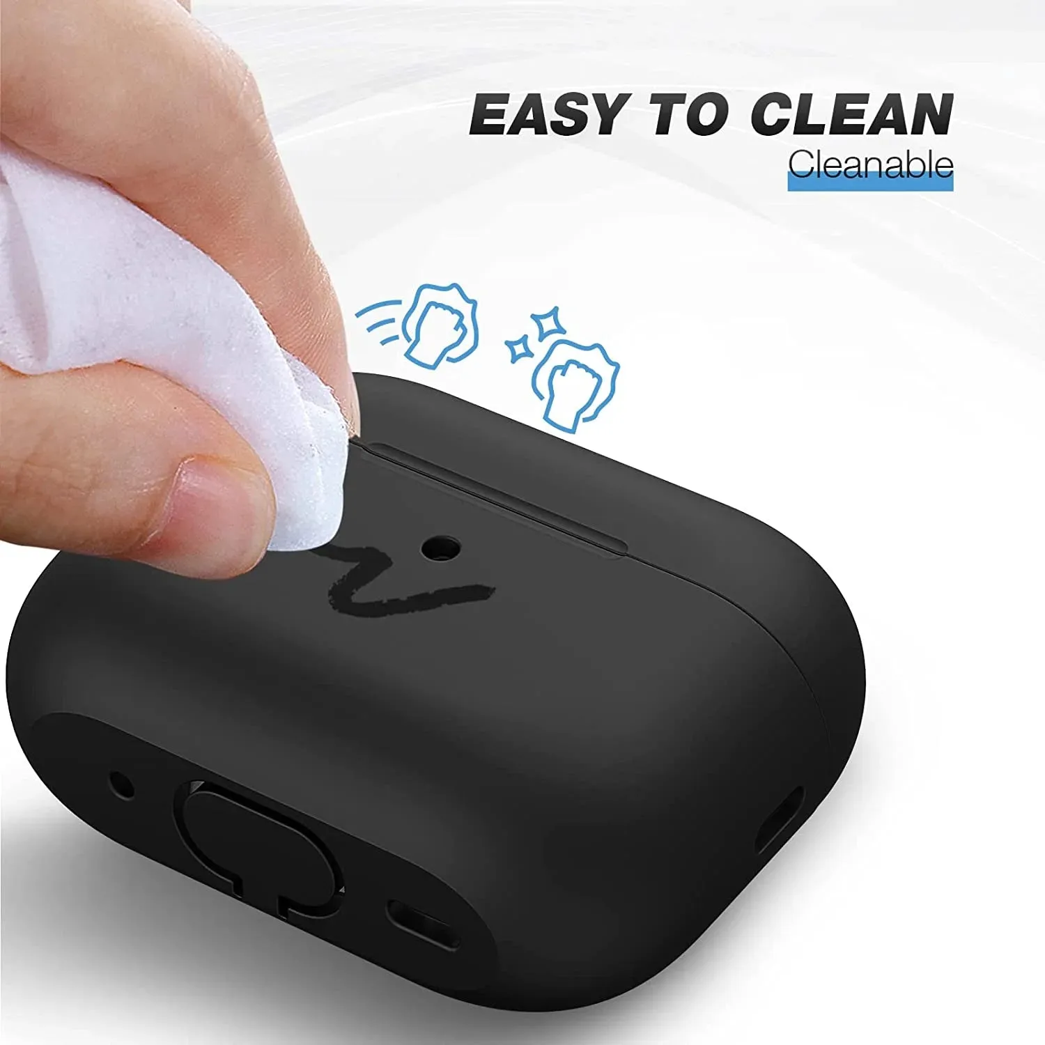 Entronix Apple AirPods Pro 1st/2nd Gen Case - Liquid Silicone Cover,