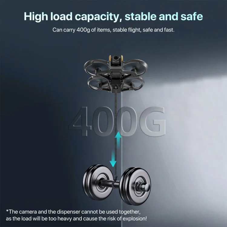 For DJI Avata 2 STARTRC Air-Dropping System Thrower Parabolic (Dark Gray)