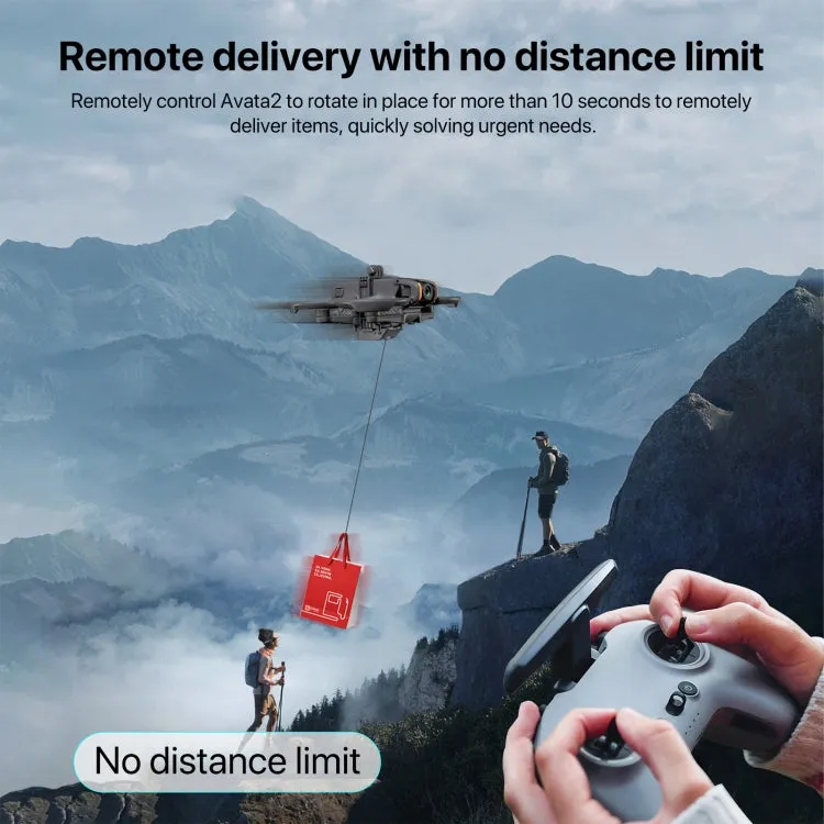For DJI Avata 2 STARTRC Air-Dropping System Thrower Parabolic (Dark Gray)