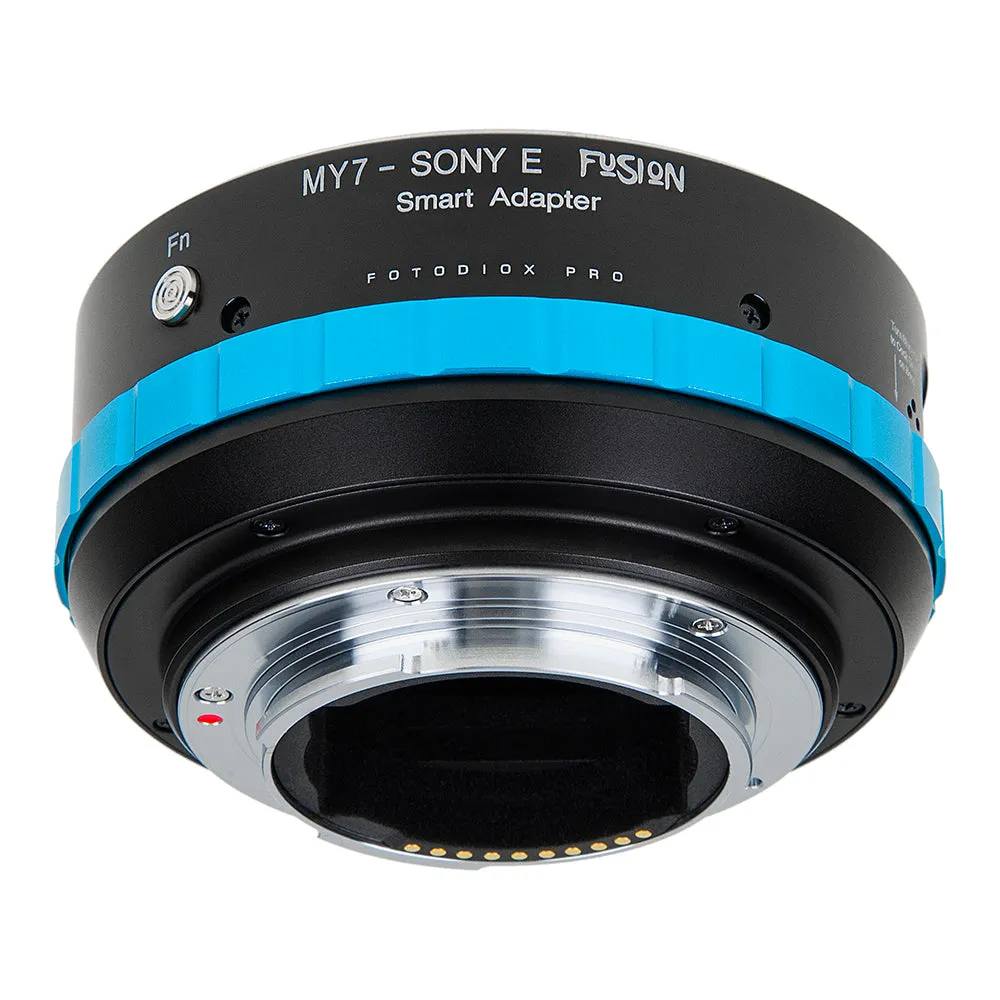 Fotodiox Pro Fusion Adapter (Smart Adapter) Compatible with Mamiya 7 Rangefinder Lenses to fit Sony E-Mount Mirrorless Cameras with Limited Automated Functions