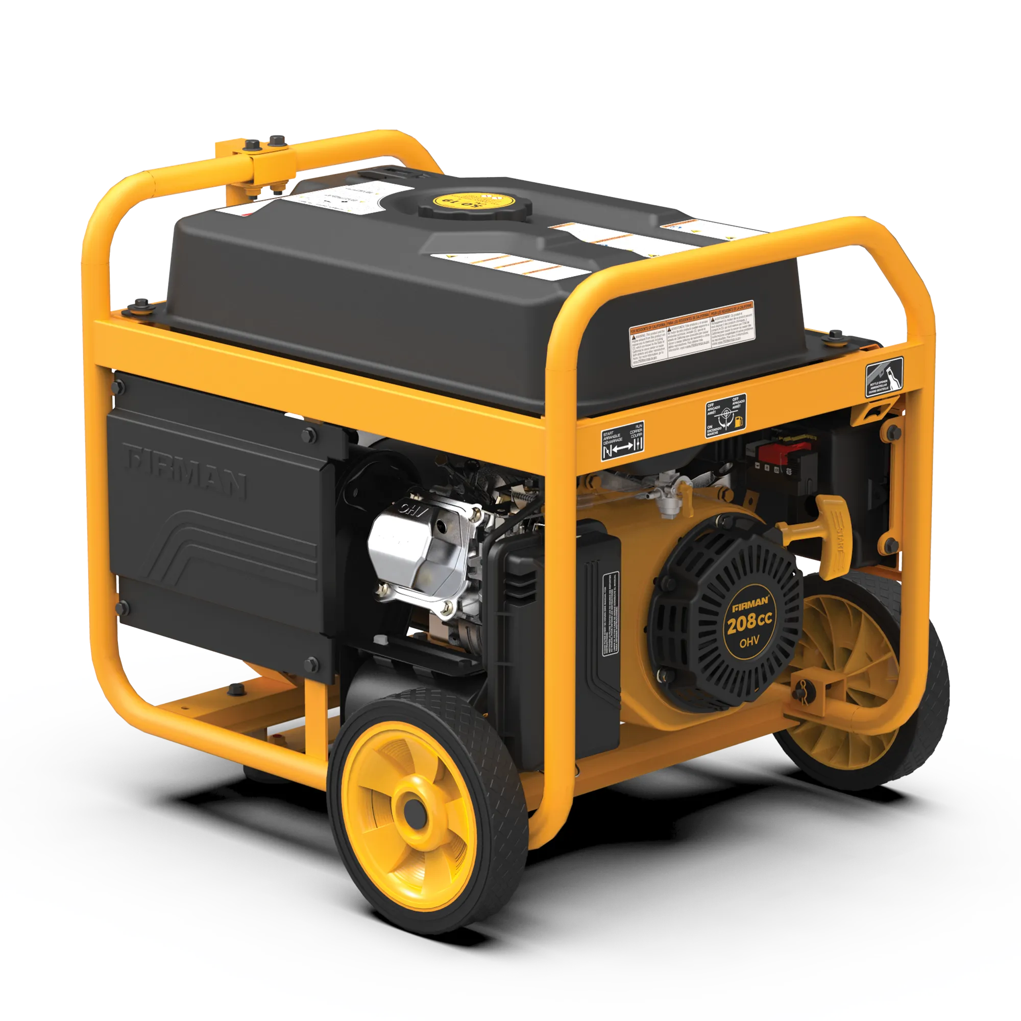 Gas Portable Generator 4550W Remote Start 120/240V with CO alert