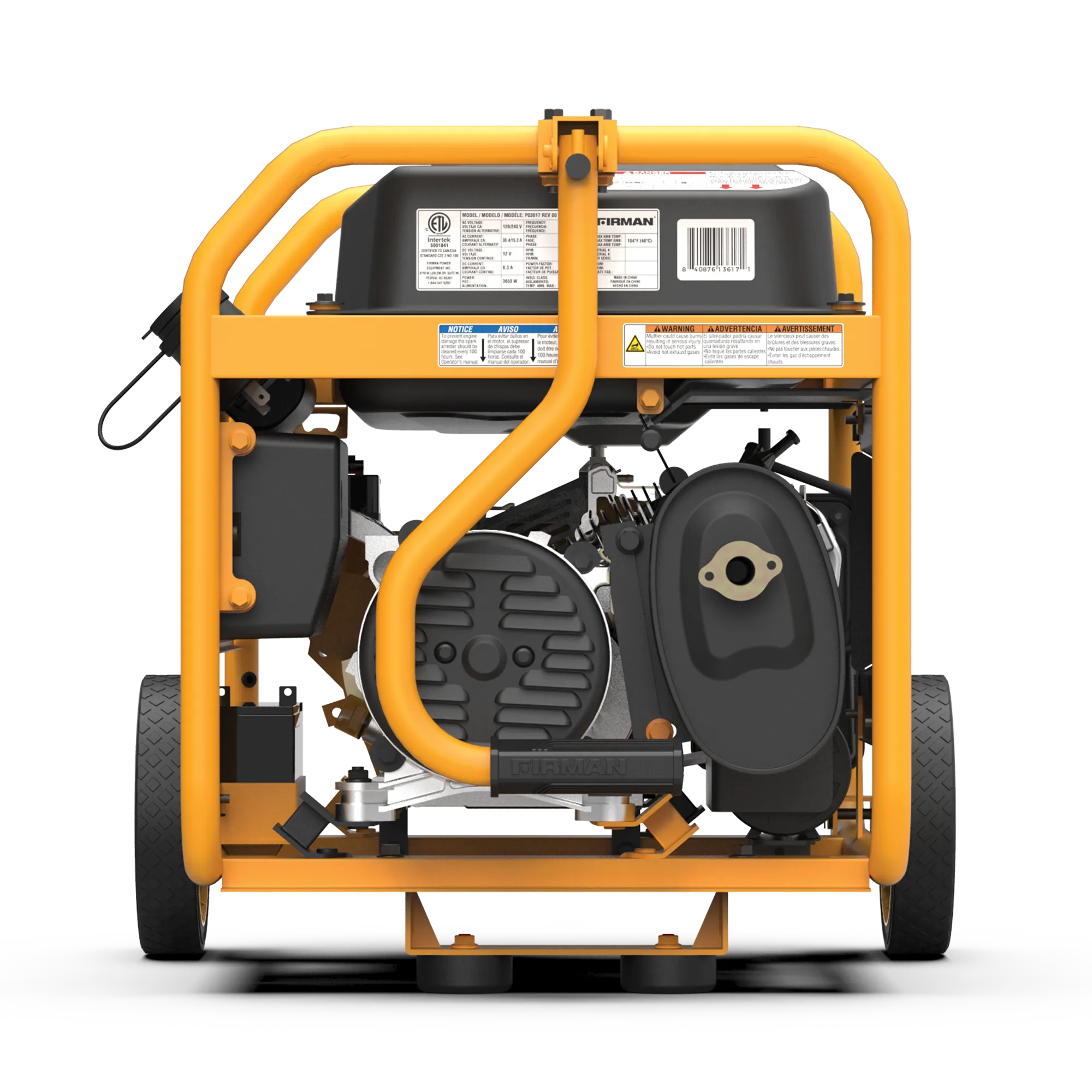 Gas Portable Generator 4550W Remote Start 120/240V with CO alert