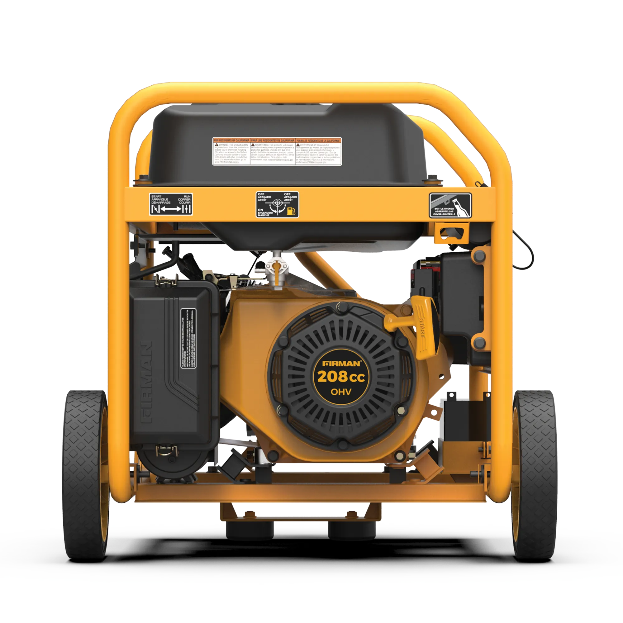 Gas Portable Generator 4550W Remote Start 120/240V with CO alert