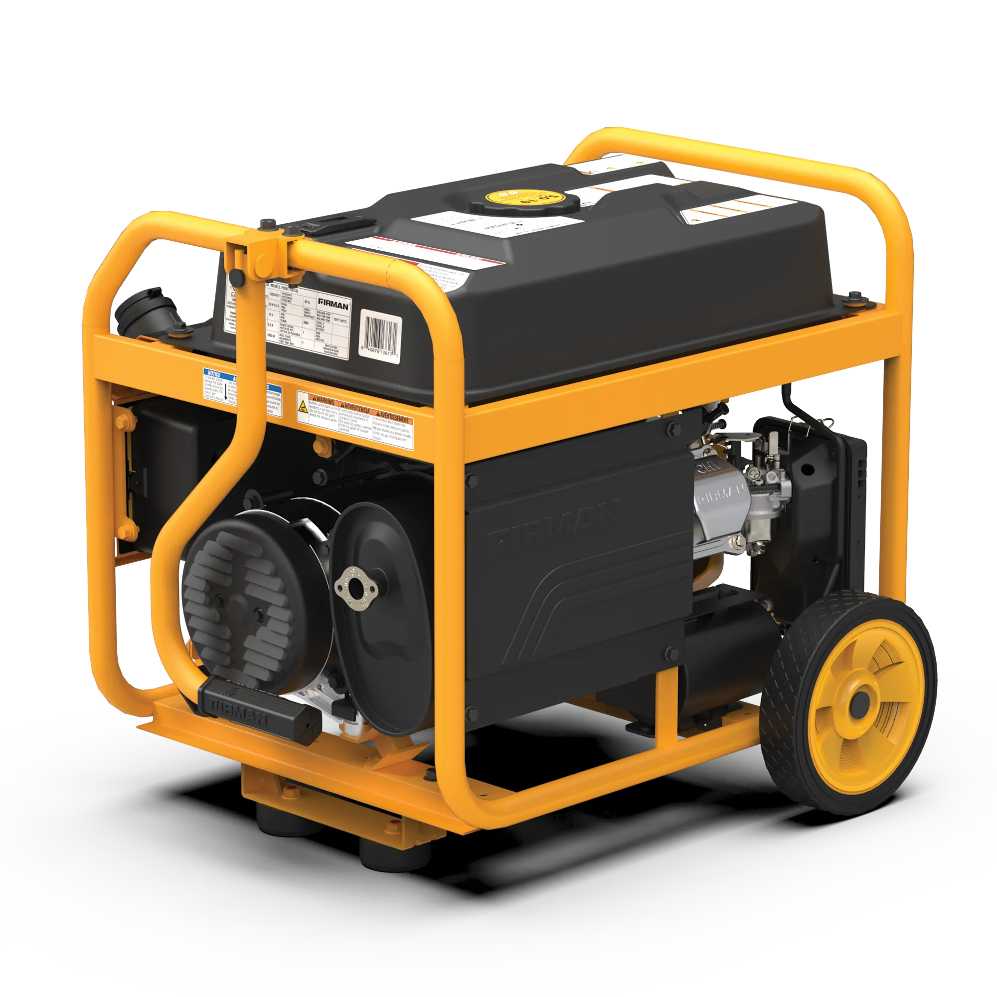 Gas Portable Generator 4550W Remote Start 120/240V with CO alert