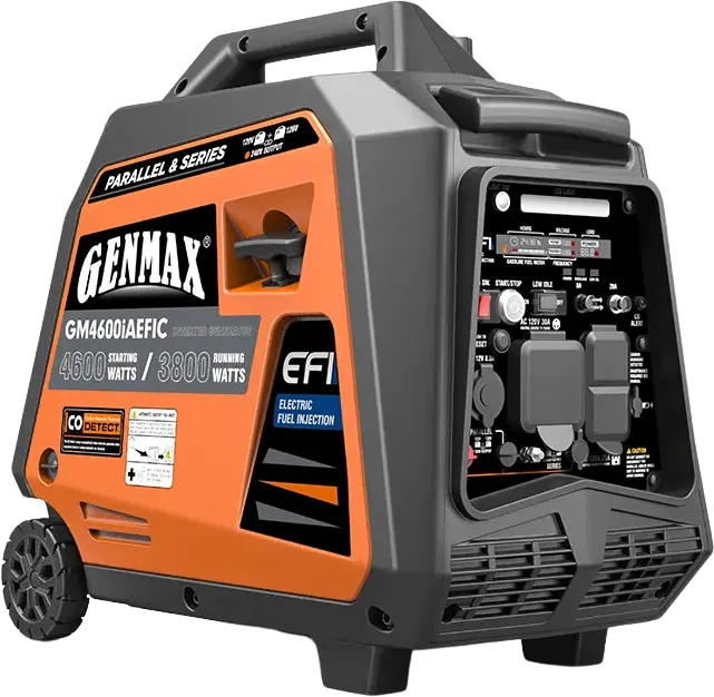 GENMAX GM4600iAEFIC 3800W/4600W Generator Gas Inverter CO Alert Remote Start New