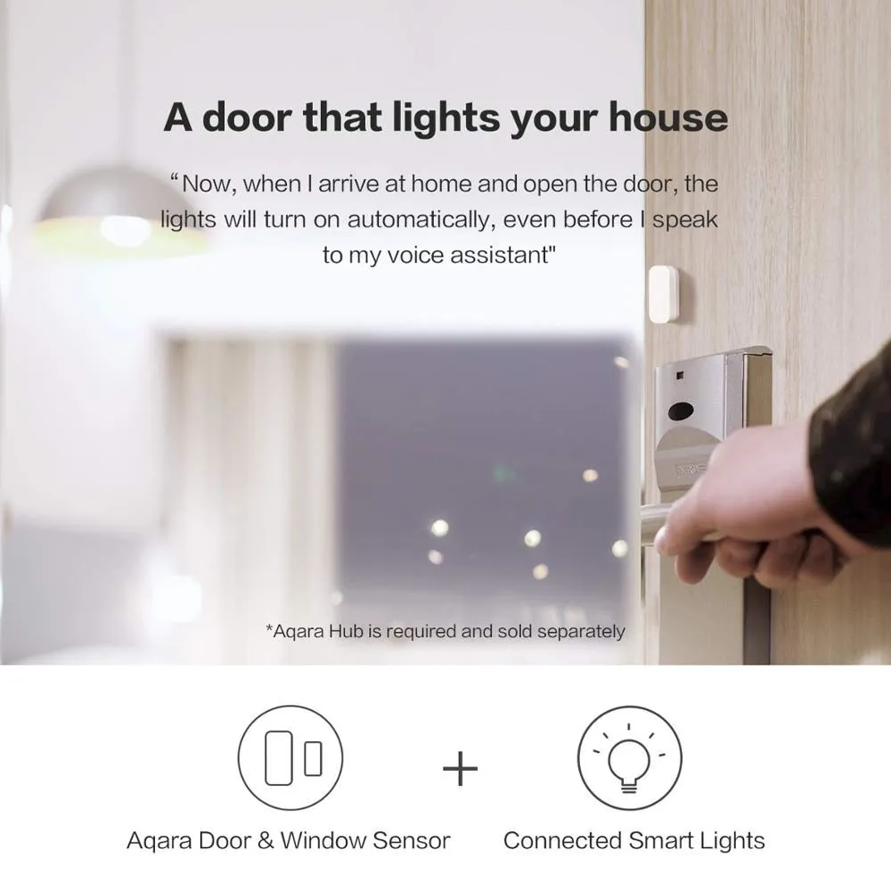 Global Version Aqara Door Window Sensor Zigbee Connect Smart Home Sensor Alarm Work with Xiaomi Home and Homekit Apple