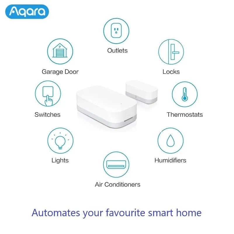 Global Version Aqara Door Window Sensor Zigbee Connect Smart Home Sensor Alarm Work with Xiaomi Home and Homekit Apple