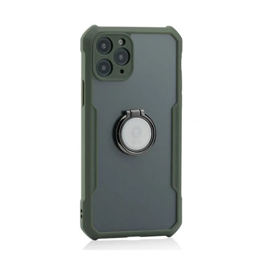 Green Stylishly Tough Case with Ring iPhone 11 Pro