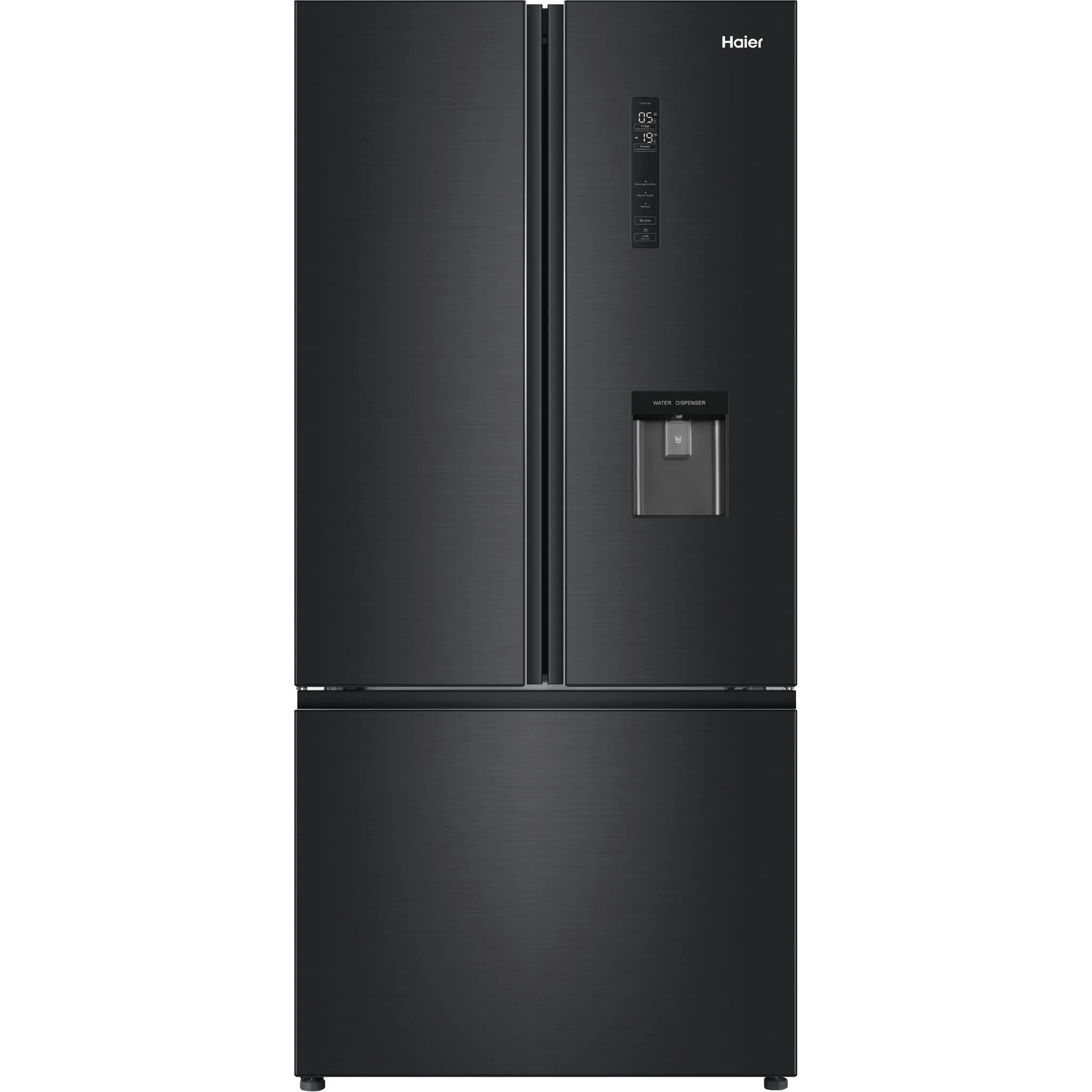 Haier HRF520FHC 489L French Door Fridge (Black)