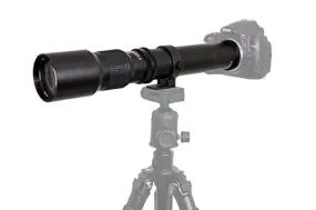 High-Power 500mm/1000mm f/8 Manual Telephoto Lens for Canon Camera