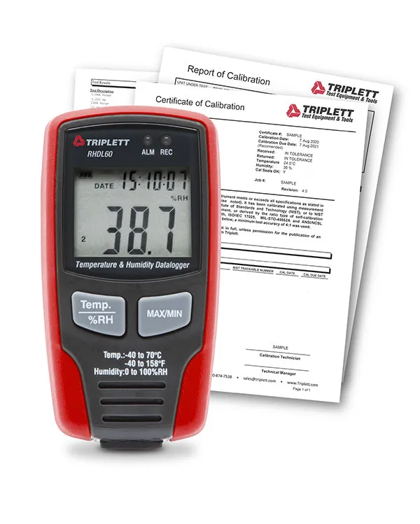 Humidity and Temperature Datalogger - (RHDL60)