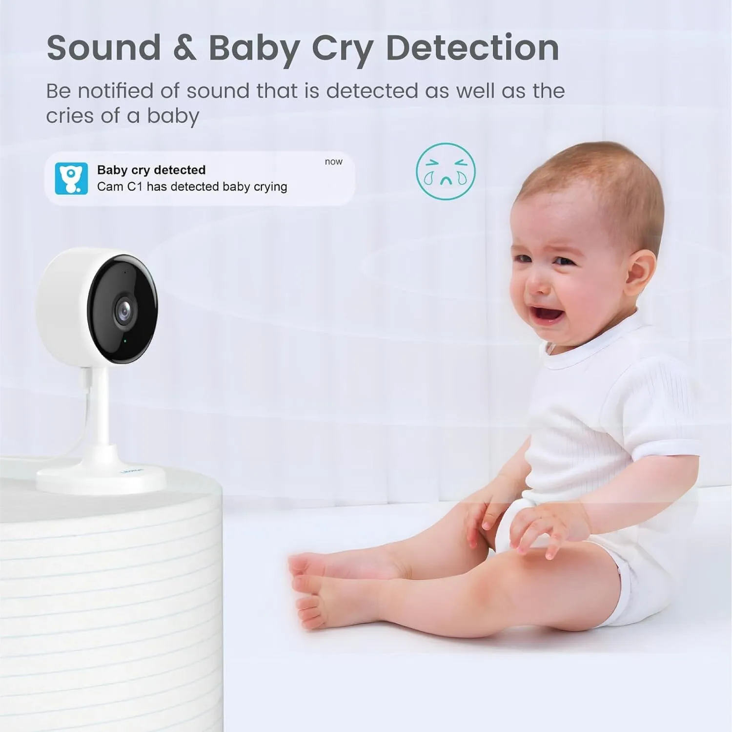 Indoor Camera, Cameras for Home Security with Night Vision  (Refurbished)